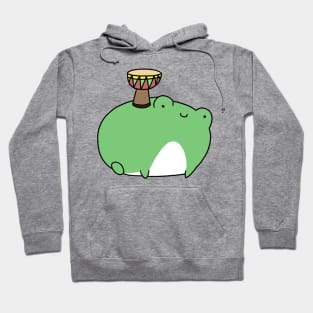 Frog Playing Djembe Hoodie